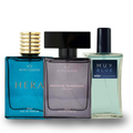 Combo de 3 Perfumes HERA, NENUFAR RODRIGUEZ, MUY BLUE