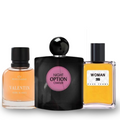 Combo de 3 Perfumes VALENTIN, NIGHT OPTION, WOMAN